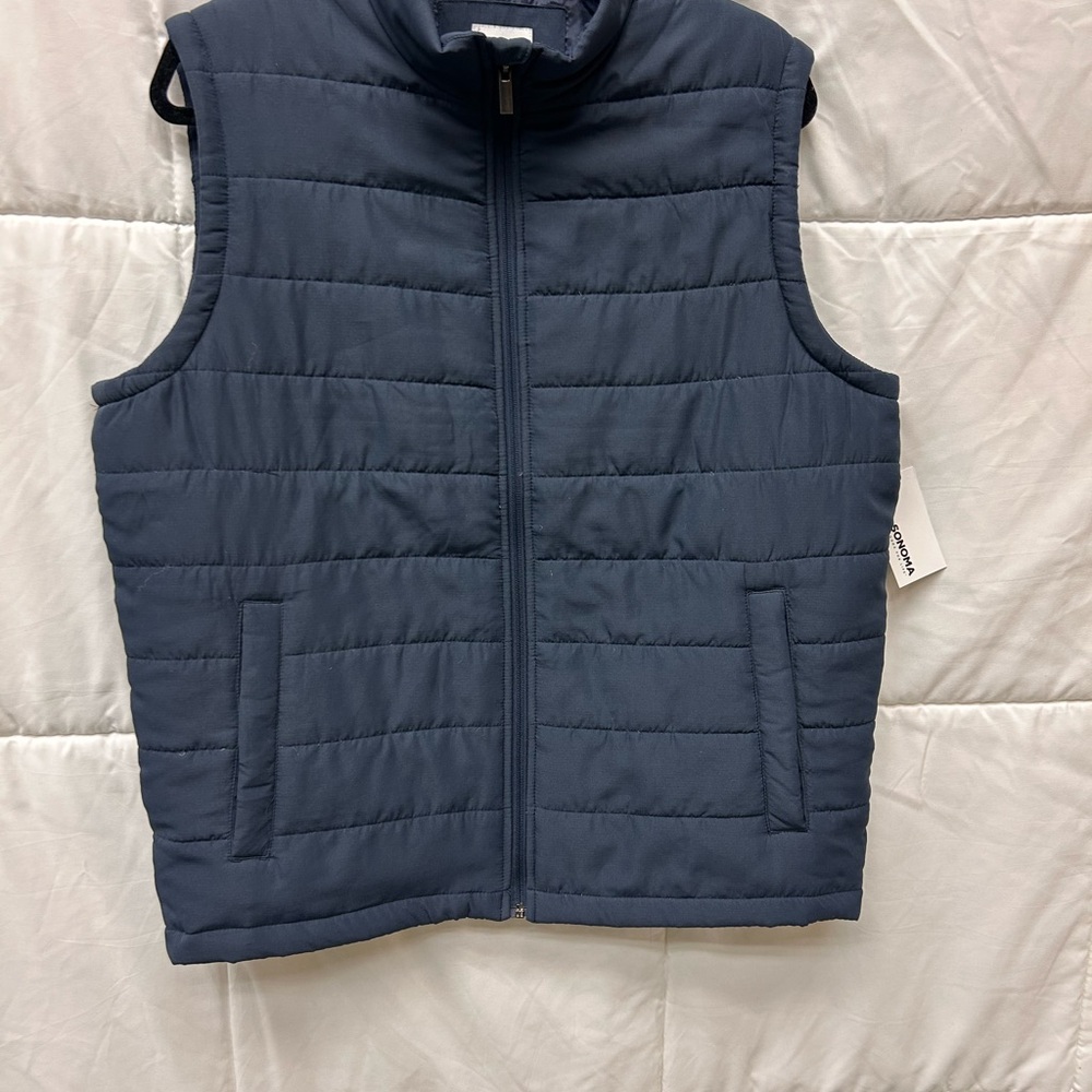 Sonoma Navy Puffer Vest